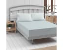 TRAUMSCHLAF Spannbettlaken Feinbiber Silber Grau Rundumgummi Bild 2