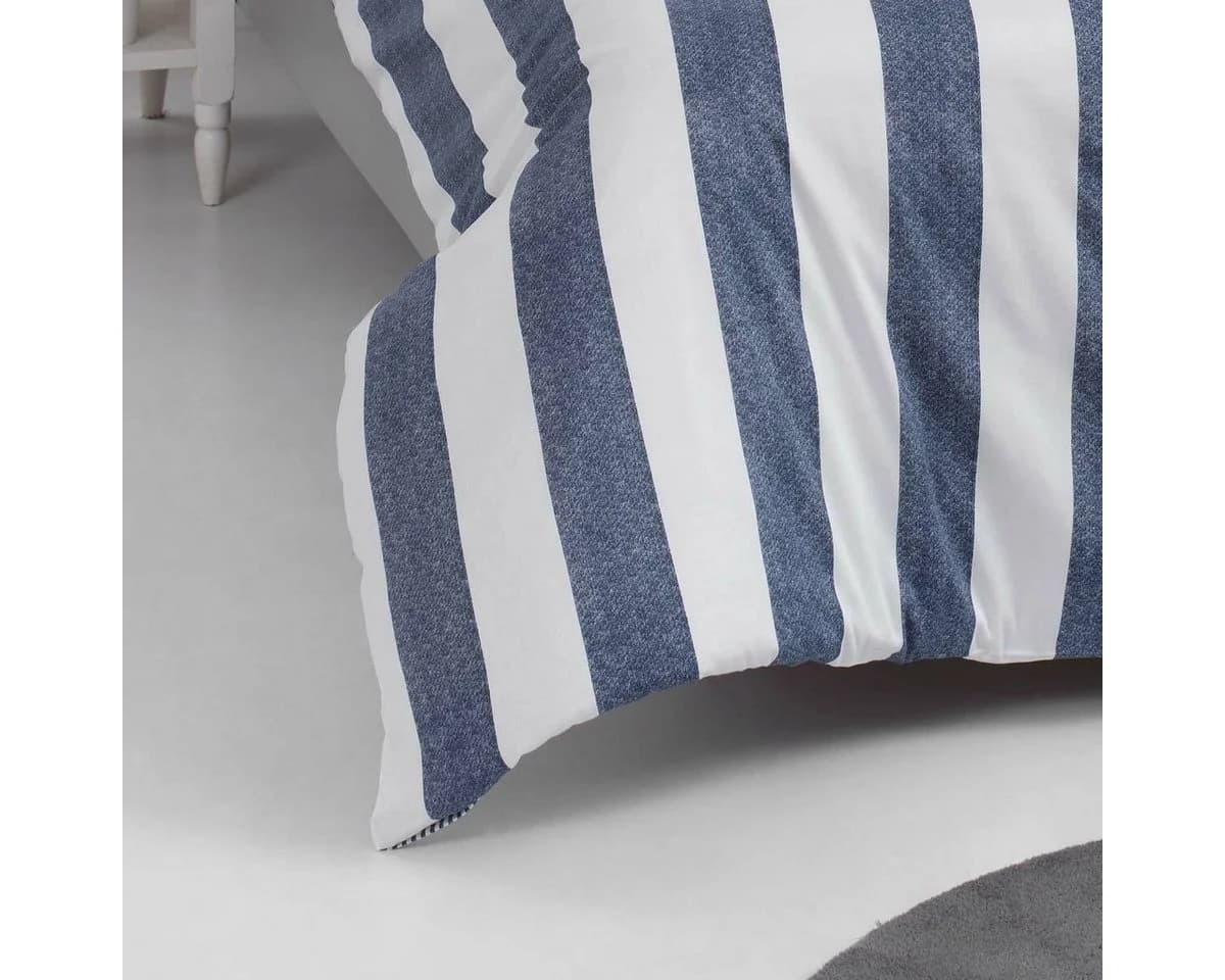 TRAUMSCHLAF Bettwäsche Usedom Mako Satin Blau Maritim - Bild 4