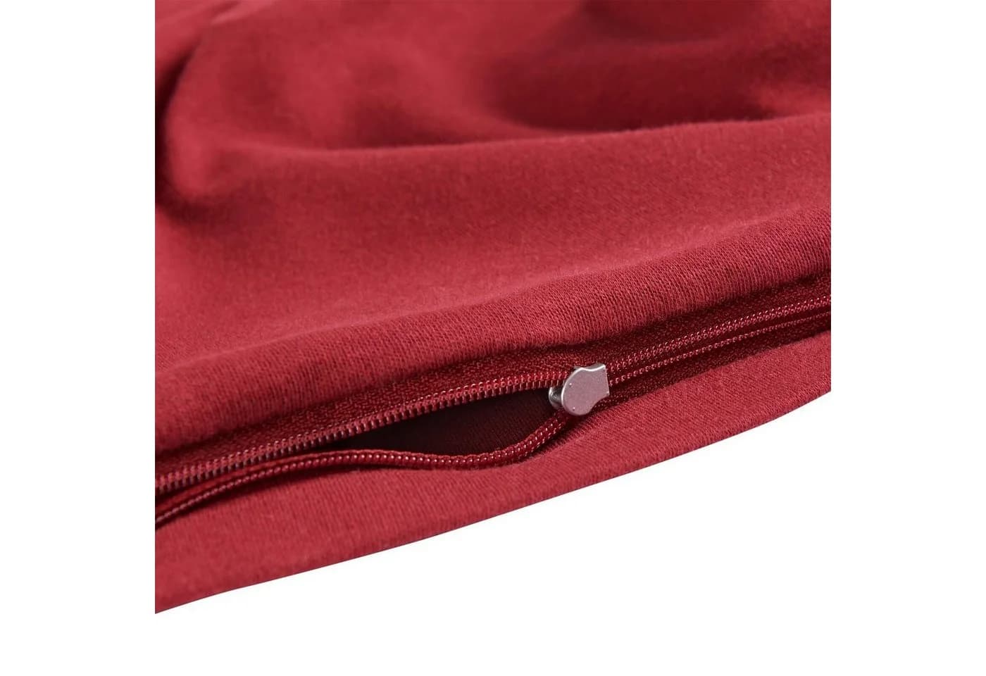 TRAUMSCHLAF Kissenbezug Premium Interlock Rot mit Reißverschluss - Bild 3