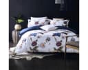 TRAUMSCHLAF Bettwäsche Dublin Mako Satin 3-teilig Floral Blau Bild 2