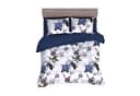 TRAUMSCHLAF Bettwäsche Dublin Mako Satin 3-teilig Floral Blau Bild 4
