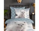 TRAUMSCHLAF Bettwäsche Polarfuchs Flanell 2-teilig Weiß Bild 1