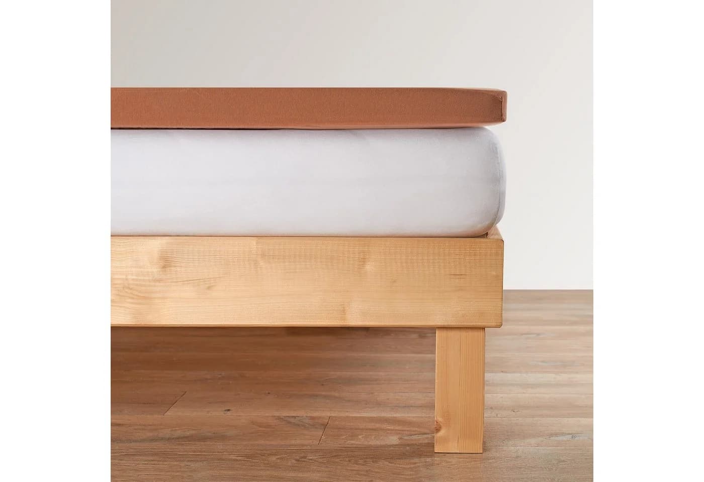 BETTWARENSHOP Spannbettlaken Topper Jersey Braun 1 Stück