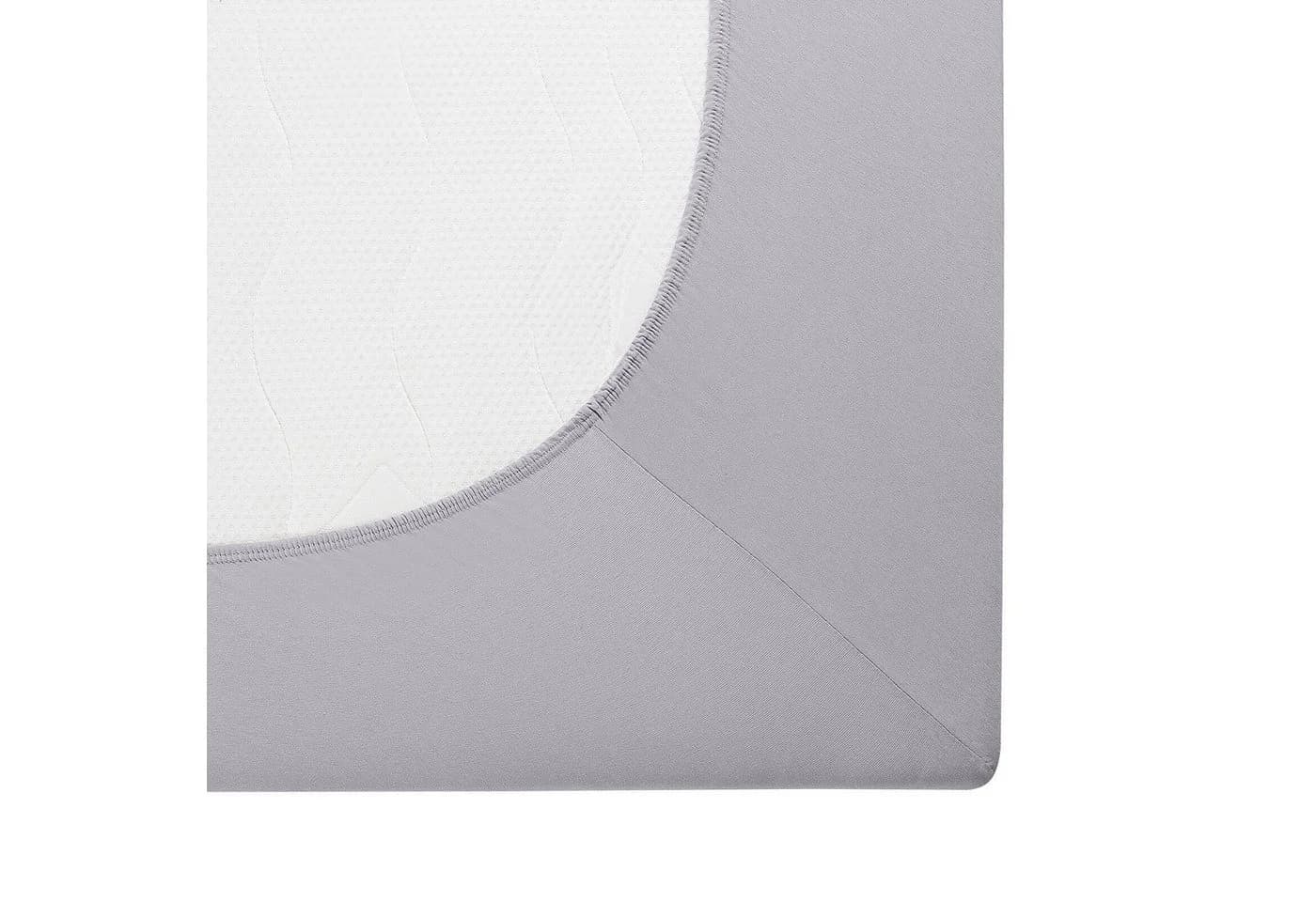 BETTWARENSHOP Spannbettlaken Topper Jersey Grau Rundumgummi - Bild 4