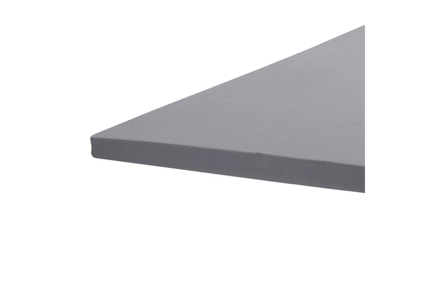 BETTWARENSHOP Spannbettlaken Topper Jersey Grau Rundumgummi - Bild 5