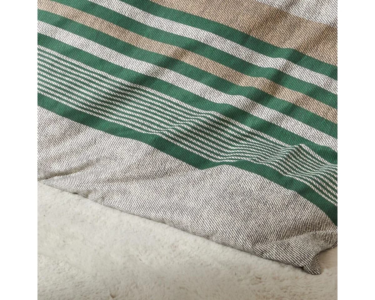 TRAUMSCHLAF Bettwäsche Mountain Stripe Forest Flanell 2-teilig - Bild 3
