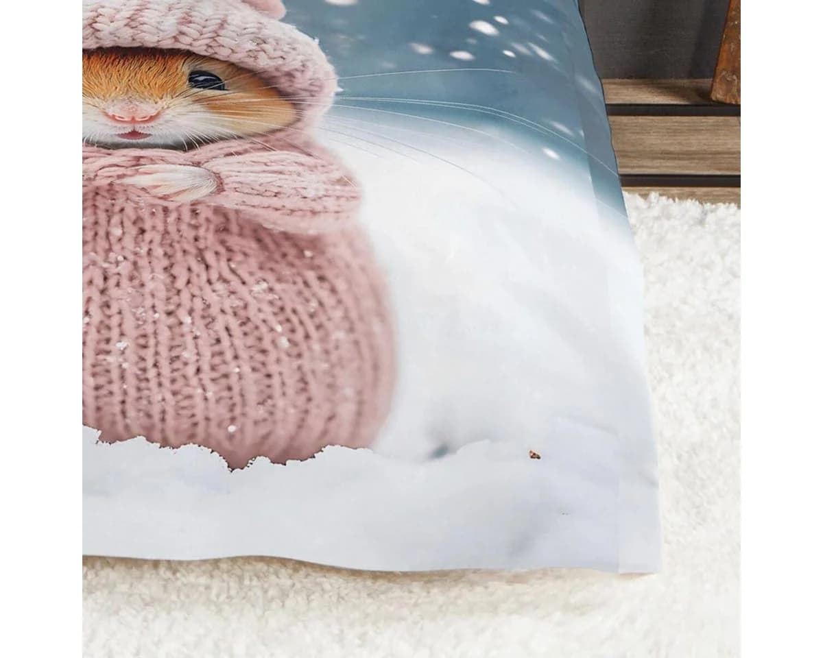 TRAUMSCHLAF Bettwäsche Hamster Flanell Rosa 2-teilig - Bild 3