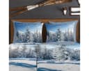 TRAUMSCHLAF Bettwäsche Winterlandschaft Flanell Blau 2-teilig Bild 1