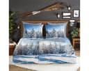 TRAUMSCHLAF Bettwäsche Winterlandschaft Flanell Blau 2-teilig Bild 2