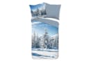 TRAUMSCHLAF Bettwäsche Winterlandschaft Flanell Blau 2-teilig Bild 4