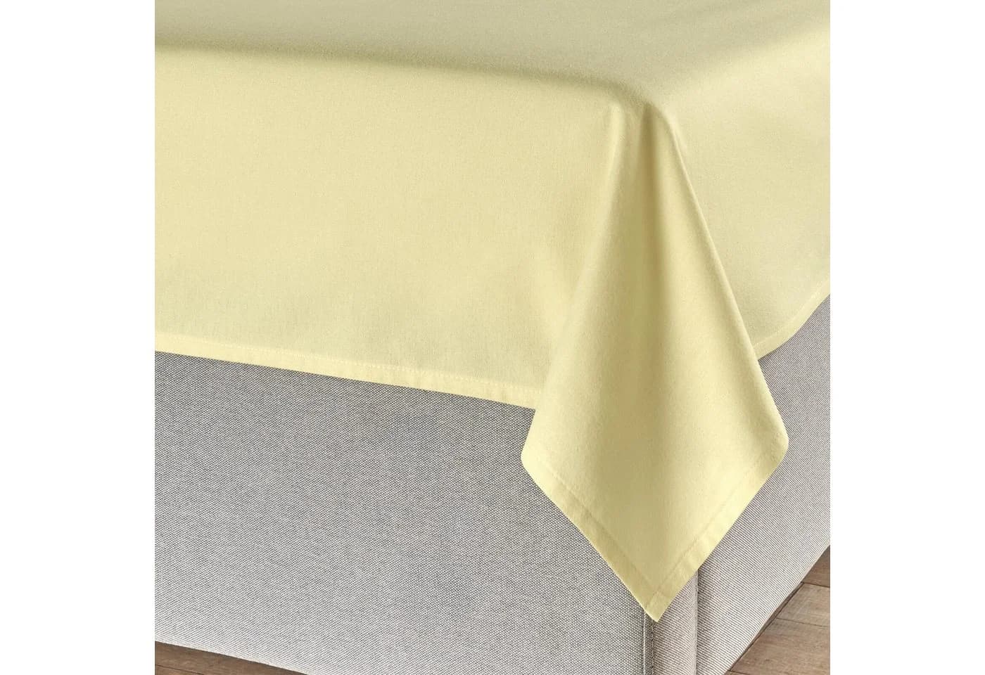 TRAUMSCHLAF Betttuch Feinbiber Haustuch Bettlaken Beige - Bild 1