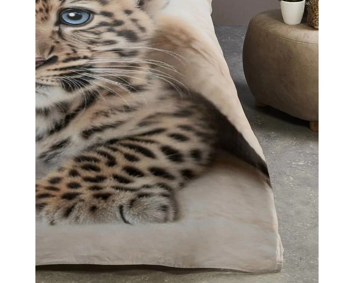 Traumschlaf Bettwäsche Tigerbaby Renforce 2-teilig 100% Baumwolle - Bild 3