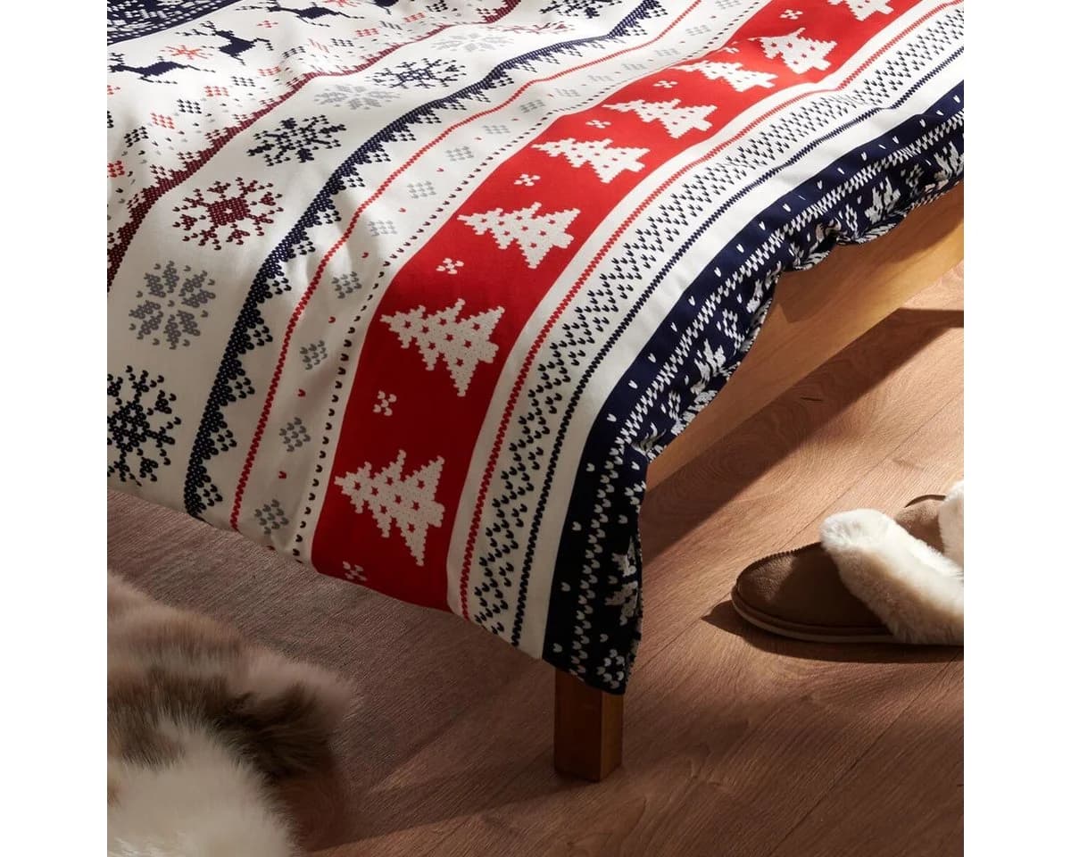 TRAUMSCHLAF Bettwäsche Norweger Hirsch Flanell 2-teilig - Bild 3