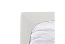 TRAUMSCHLAF Spannbettlaken Single Jersey Weiß 100% Baumwolle Rundumgummi Bild 1
