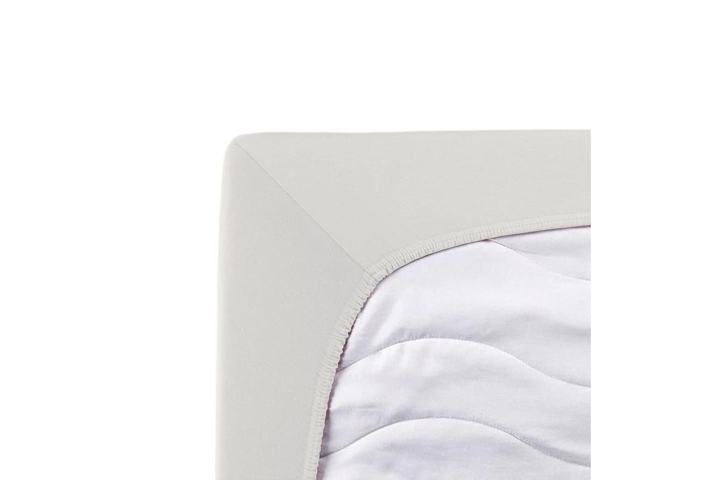 TRAUMSCHLAF Spannbettlaken Single Jersey Weiß 100% Baumwolle Rundumgummi