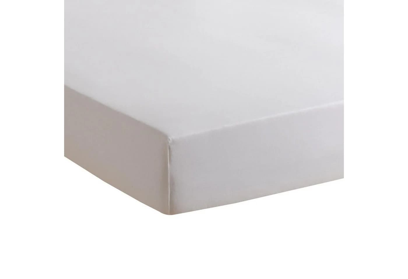 TRAUMSCHLAF Spannbettlaken Single Jersey Weiß 100% Baumwolle Rundumgummi - Bild 3
