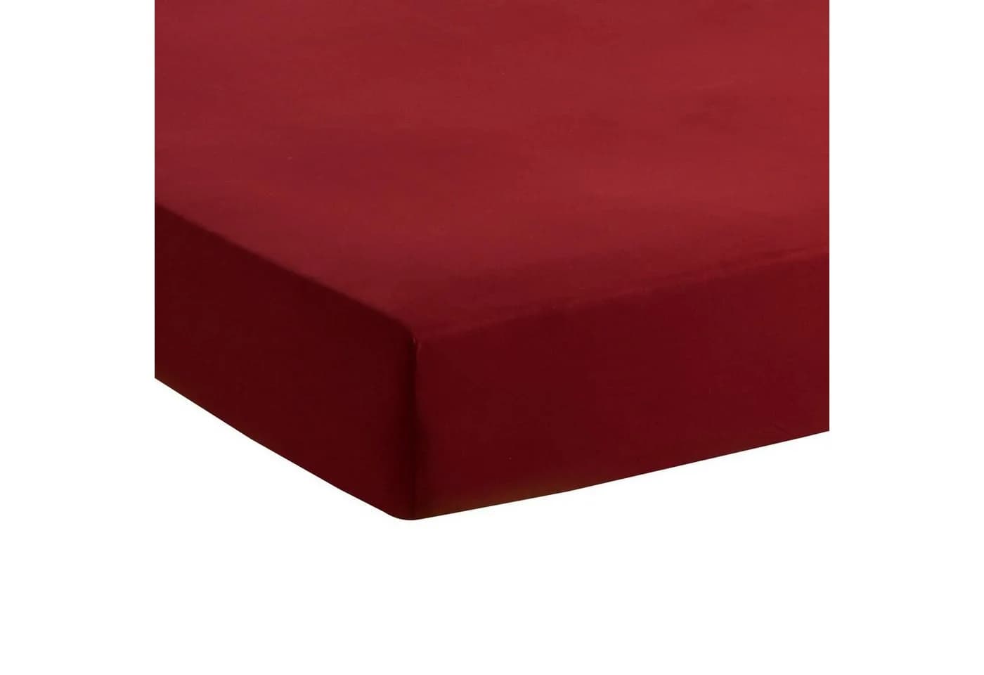 TRAUMSCHLAF Spannbettlaken Single Jersey Rot Rundumgummi - Bild 3