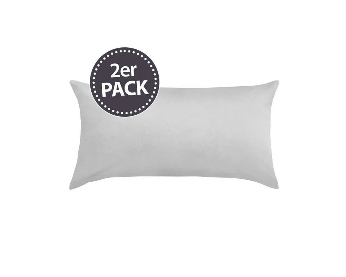 TRAUMSCHLAF Bettwäsche Pure Mako Satin 2-teilig Silber - Bild 2