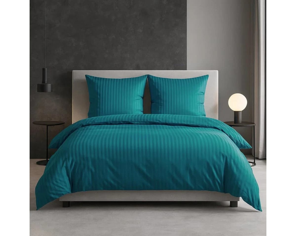 TRAUMSCHLAF Bettwäsche Stripe Mako Satin 3 teilig - Bild 5