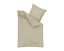 TRAUMSCHLAF Bettwäsche Uni Feinbiber 100% Baumwolle Beige Bild 4