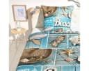 TRAUMSCHLAF Bettwäsche Beach Mako Satin 2-teilig Blau Sommerliches Design Bild 1