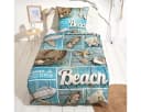 TRAUMSCHLAF Bettwäsche Beach Mako Satin 2-teilig Blau Sommerliches Design Bild 2