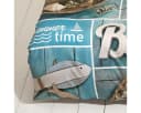 TRAUMSCHLAF Bettwäsche Beach Mako Satin 2-teilig Blau Sommerliches Design Bild 3