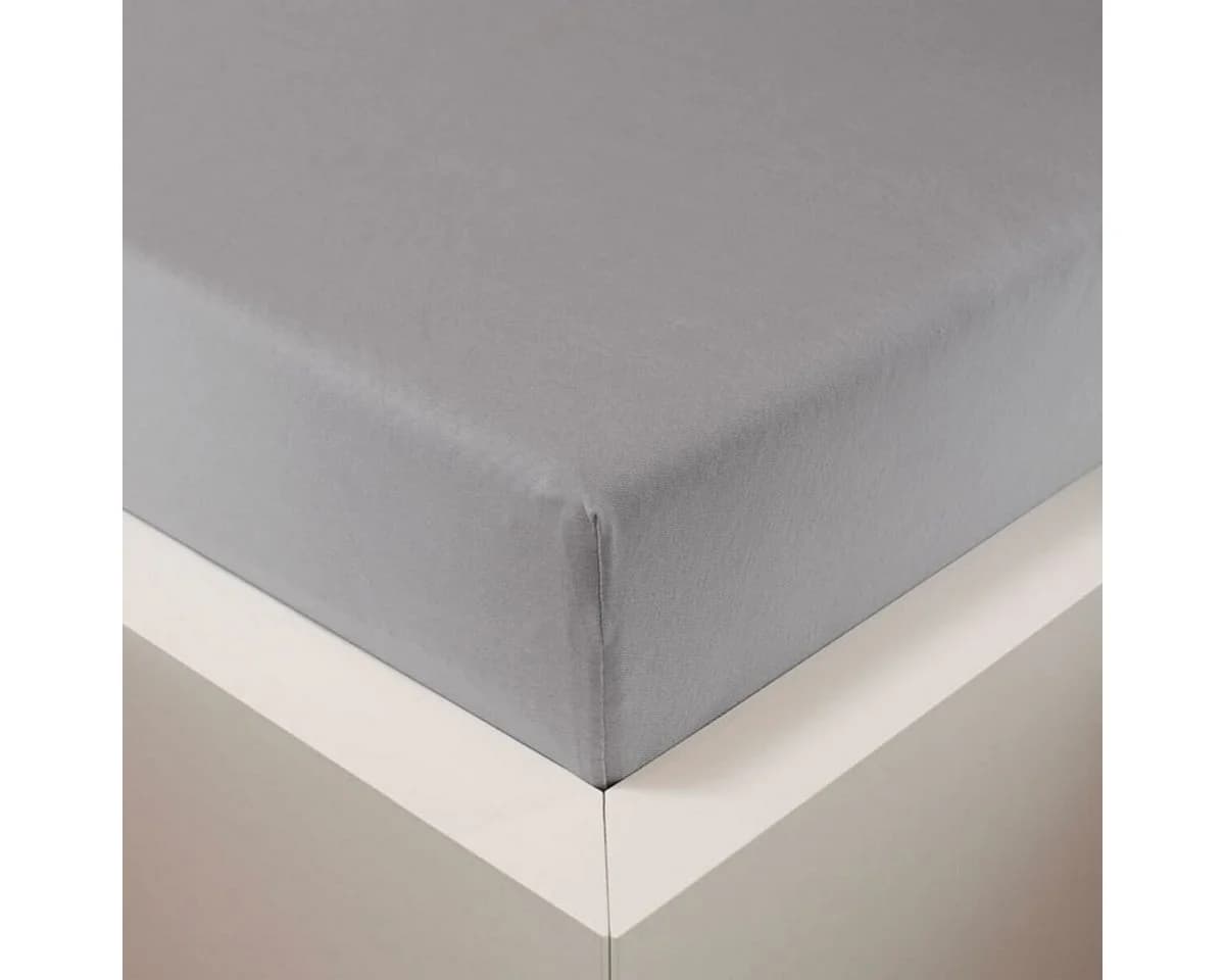 TRAUMSCHLAF Spannbetttuch Samtweich Lyocell Silber - Bild 2