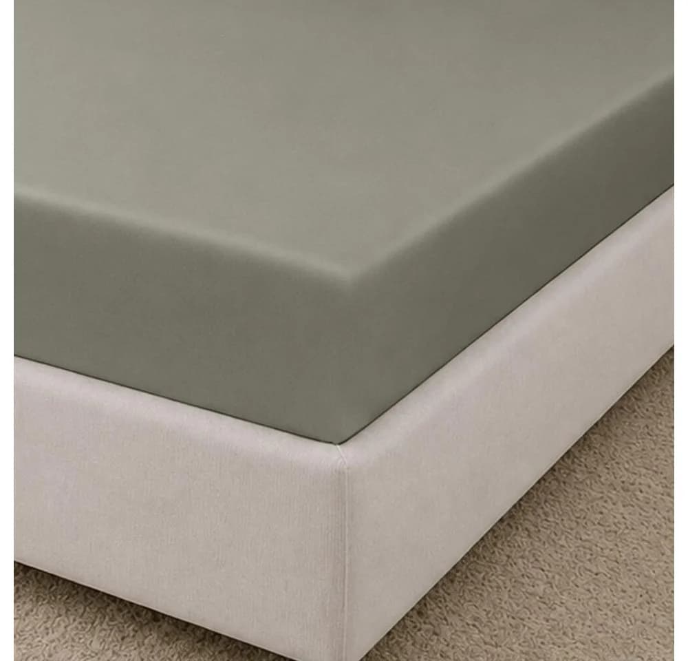 TRAUMSCHLAF Spannbettlaken Como Mako Satin Braun