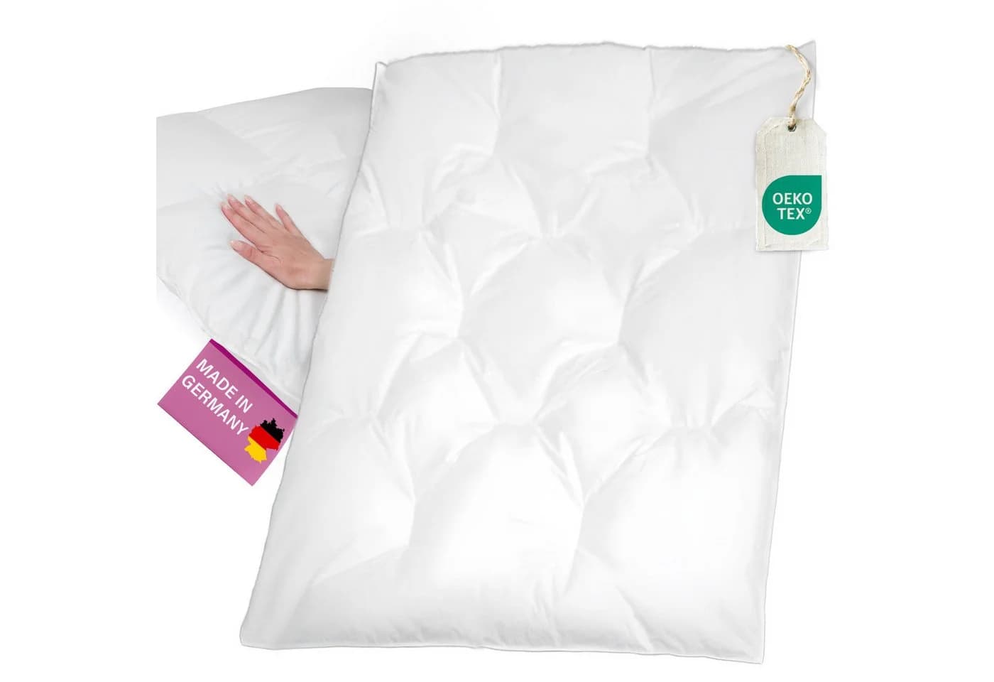 B!HOME Daunenbettdecke Babystep 100x135cm 400g Ganzjahresdecke - Bild 2