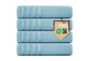 B!HOME Handtücher Set 4-tlg. Hellblau 100% Baumwolle Frottee Bild 2