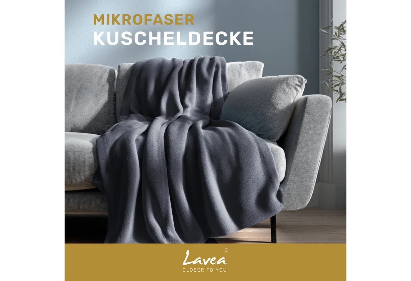 Wohndecke Kuscheldecke Mikrofaser Fleece Lavea