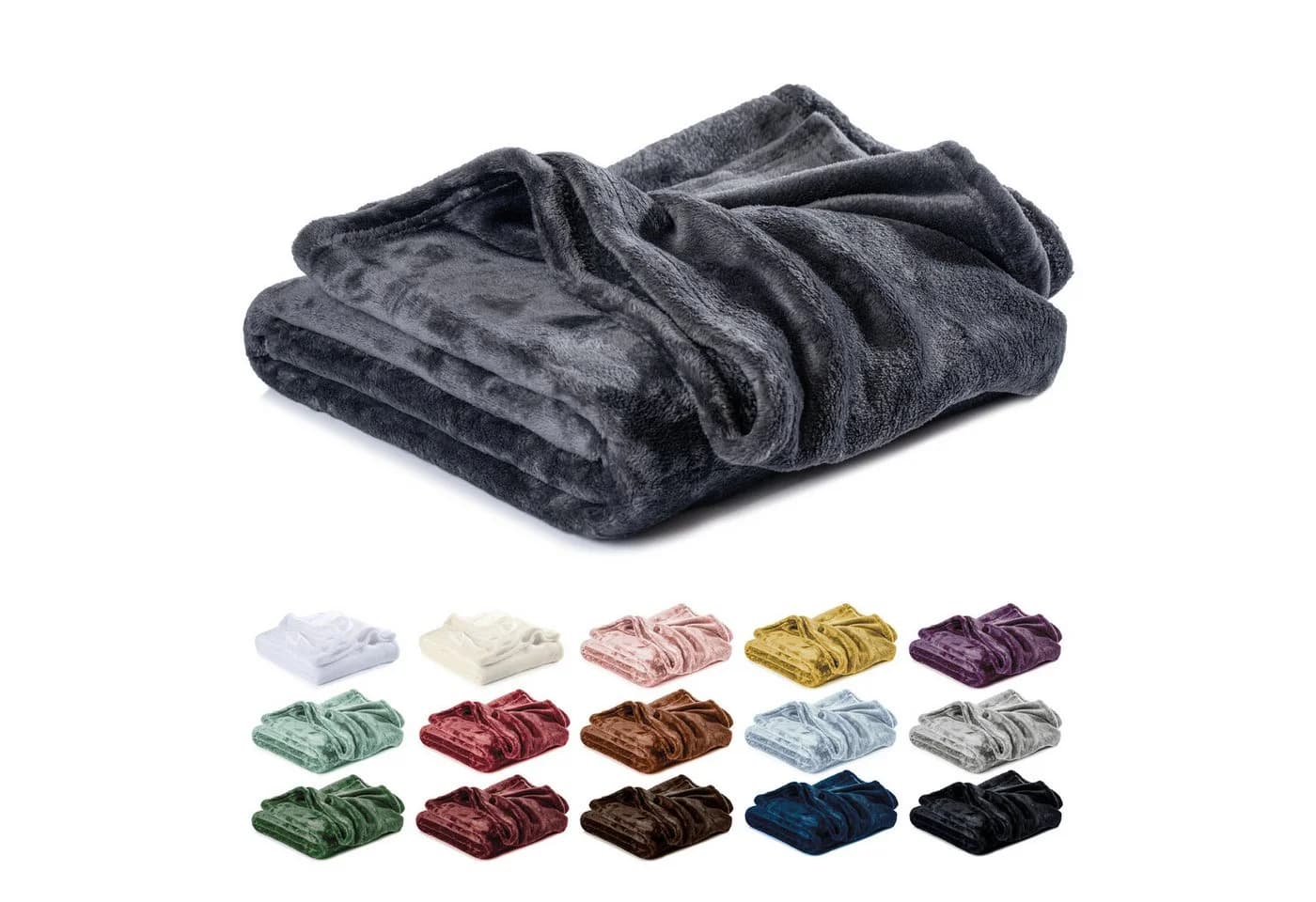 Wohndecke Kuscheldecke Mikrofaser Fleece Lavea - Bild 2