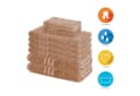 Lavea Handtuch Set Elena 10-tlg. Braun 100% Baumwolle Frottier Bild 1
