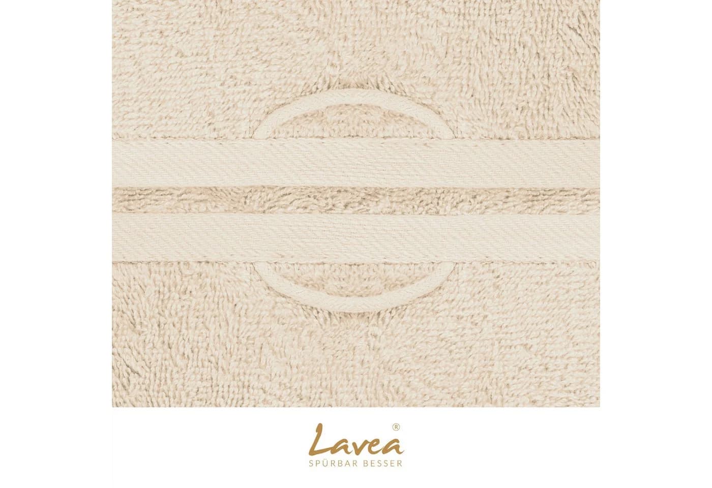 Lavea Handtuch Elena-Frottierserie 50x100 cm 100% Baumwolle 4er Set 500 g/m² Frottier weich & saugstark pflegeleicht - Bild 5