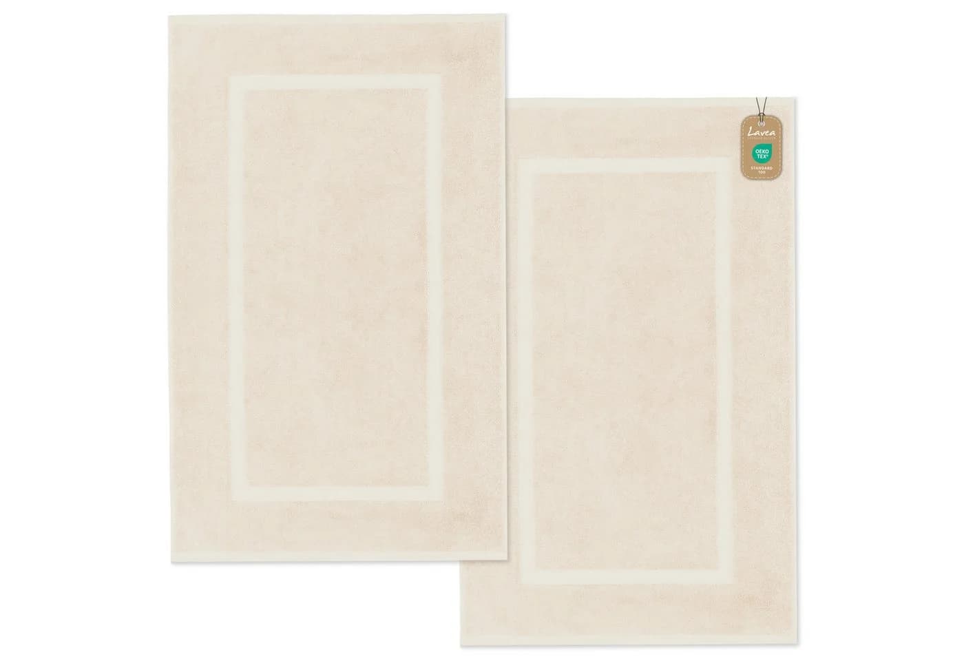 Lavea Badematte Elena-Frottierserie 50x80 cm, 100% Baumwolle, 500 g/m² Frottier, weich & saugstark, pflegeleicht - Bild 2