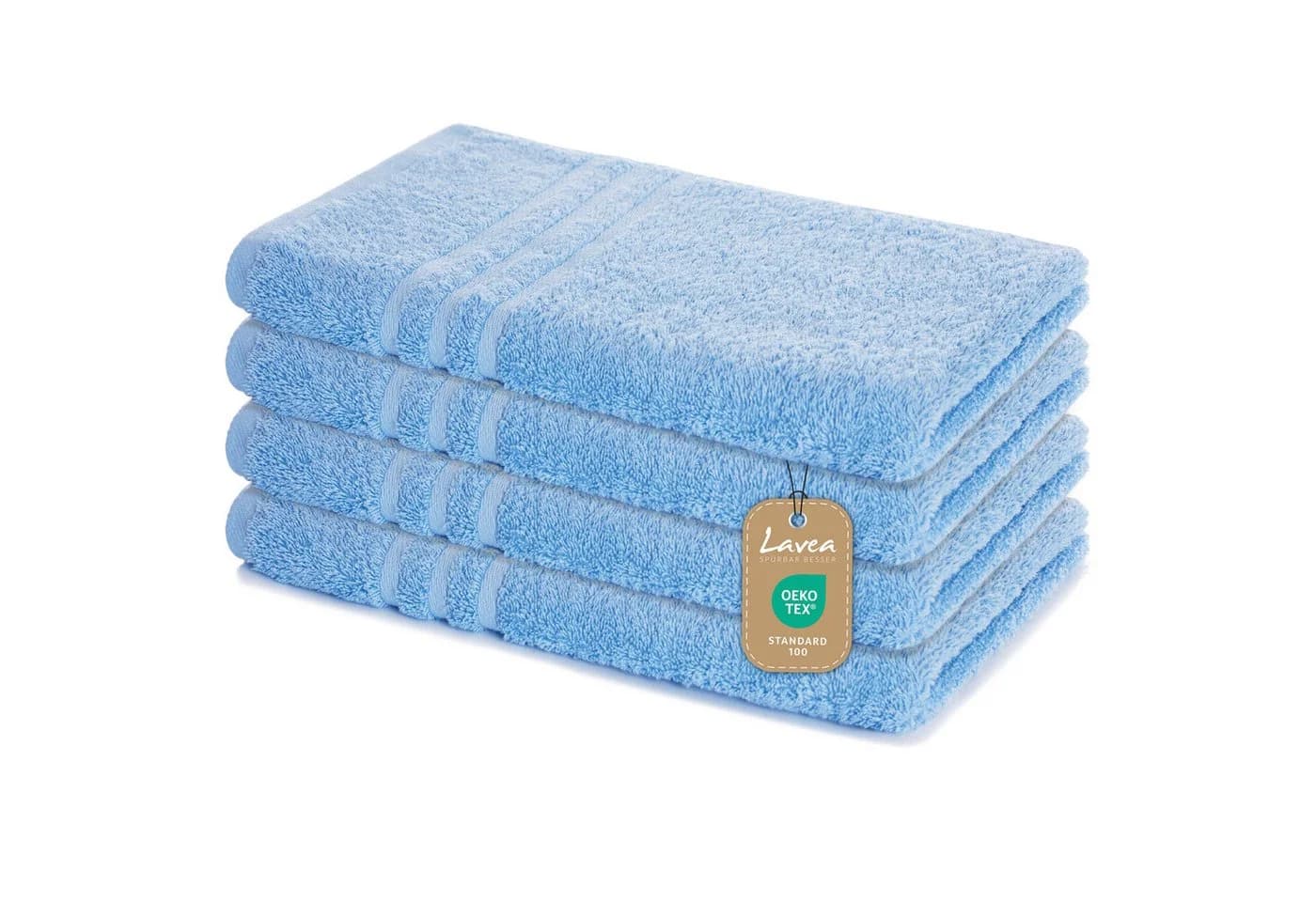 Lavea Handtuch Elena-Frottierserie 50x100 cm 4er-Set Baumwolle - Bild 2
