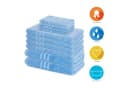 Lavea Handtuch Set Elena 10-tlg. 100% Baumwolle Frottier Blau Bild 1