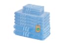 Lavea Handtuch Set Elena 10-tlg. 100% Baumwolle Frottier Blau Bild 2