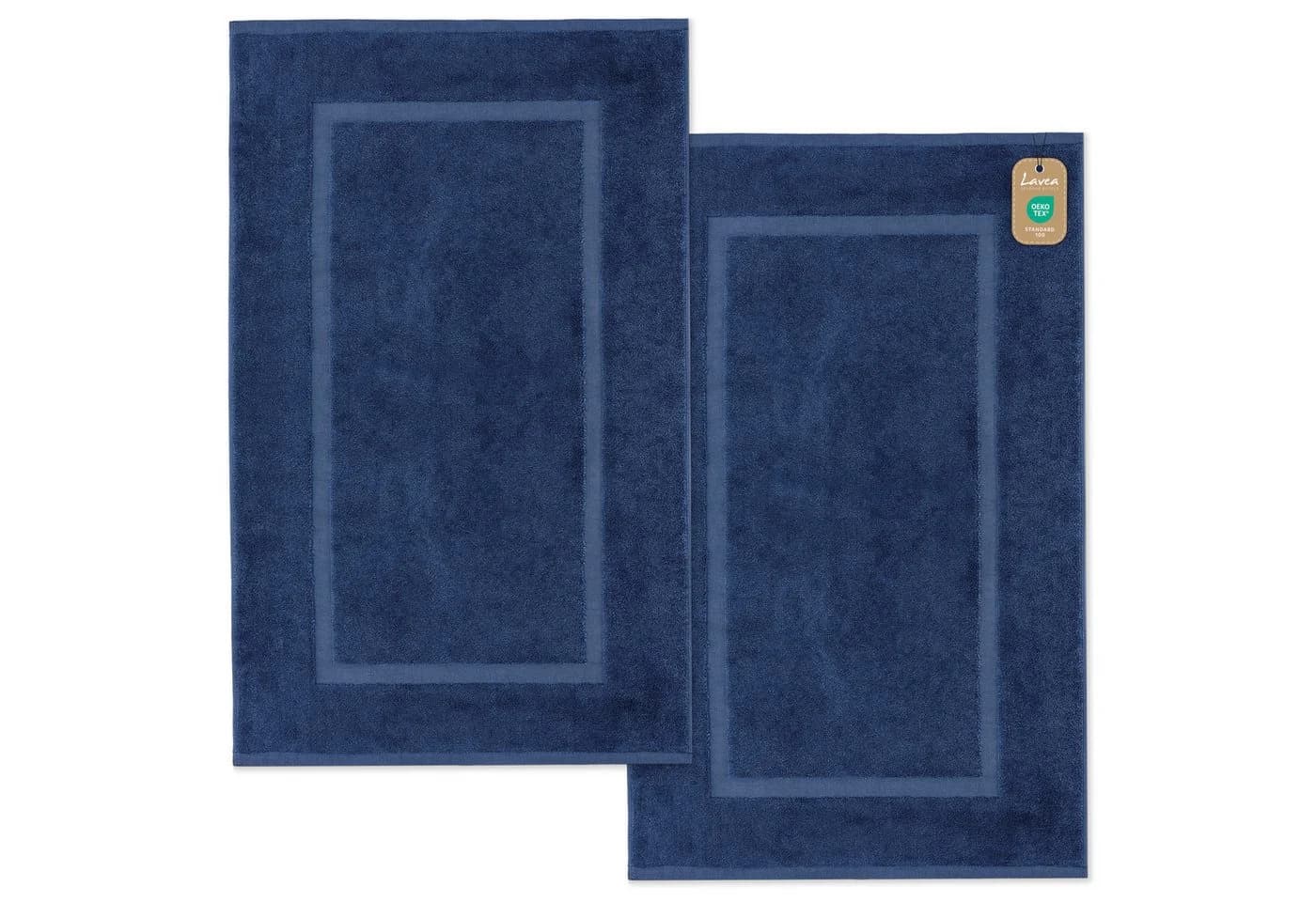 Lavea Badematte Elena-Frottierserie 50x80 cm, 100% Baumwolle, 500 g/m² Frottier, weich & saugstark, pflegeleicht - Bild 2