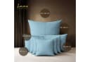 Lavea Kissenbezug 2er Set 100% Baumwolle Blau Jasmin Bild 2