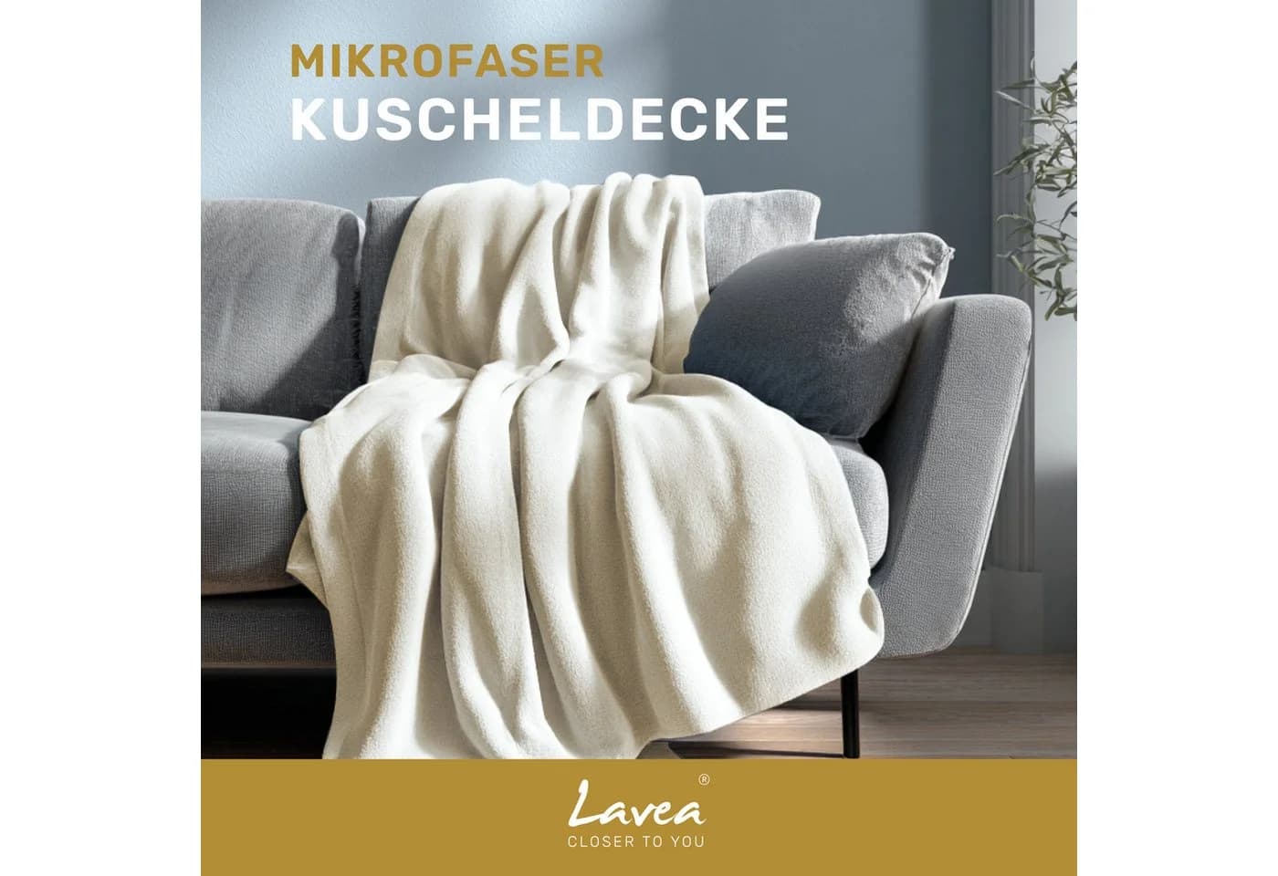 Lavea Kuscheldecke Mikrofaser Fleece