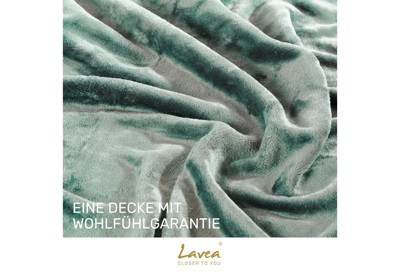 Lavea Kuscheldecke Fleecedecke Wolldecke Flauschig und Weich - Bild 5