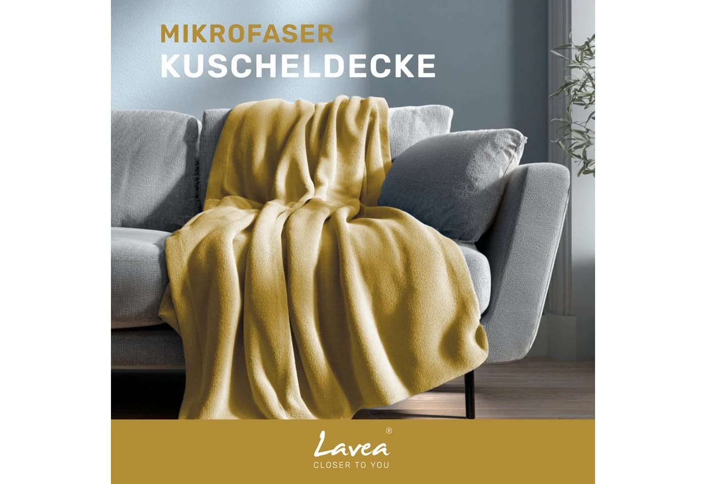 Wohndecke Kuscheldecke, Fleecedecke, Wolldecke flauschig und weich, Lavea, Mikrofaser, Atmungsaktiv & Hautfreundlich