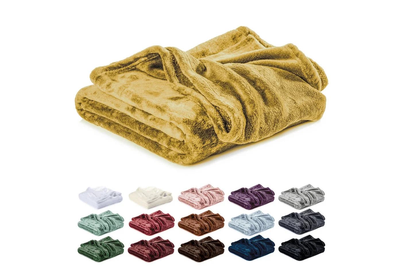 Wohndecke Kuscheldecke, Fleecedecke, Wolldecke flauschig und weich, Lavea, Mikrofaser, Atmungsaktiv & Hautfreundlich - Bild 2
