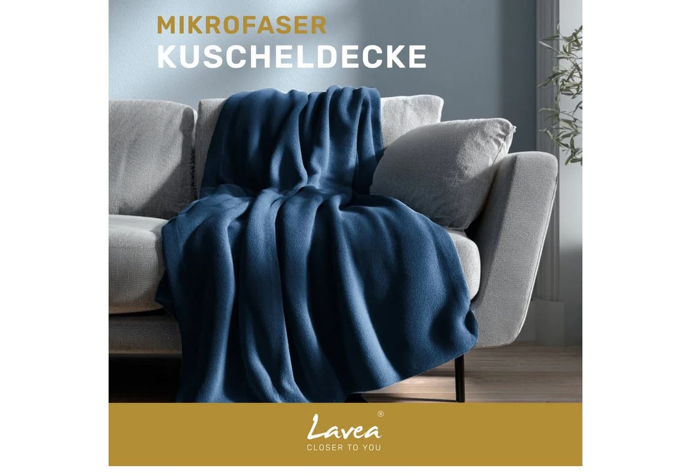 Wohndecke Kuscheldecke, Fleecedecke, Wolldecke flauschig und weich, Lavea, Mikrofaser, Atmungsaktiv & Hautfreundlich