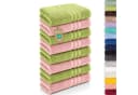 Lavea Handtuch-Set 8-teilig 50x100 cm Baumwolle Grün/Rosa Bild 2