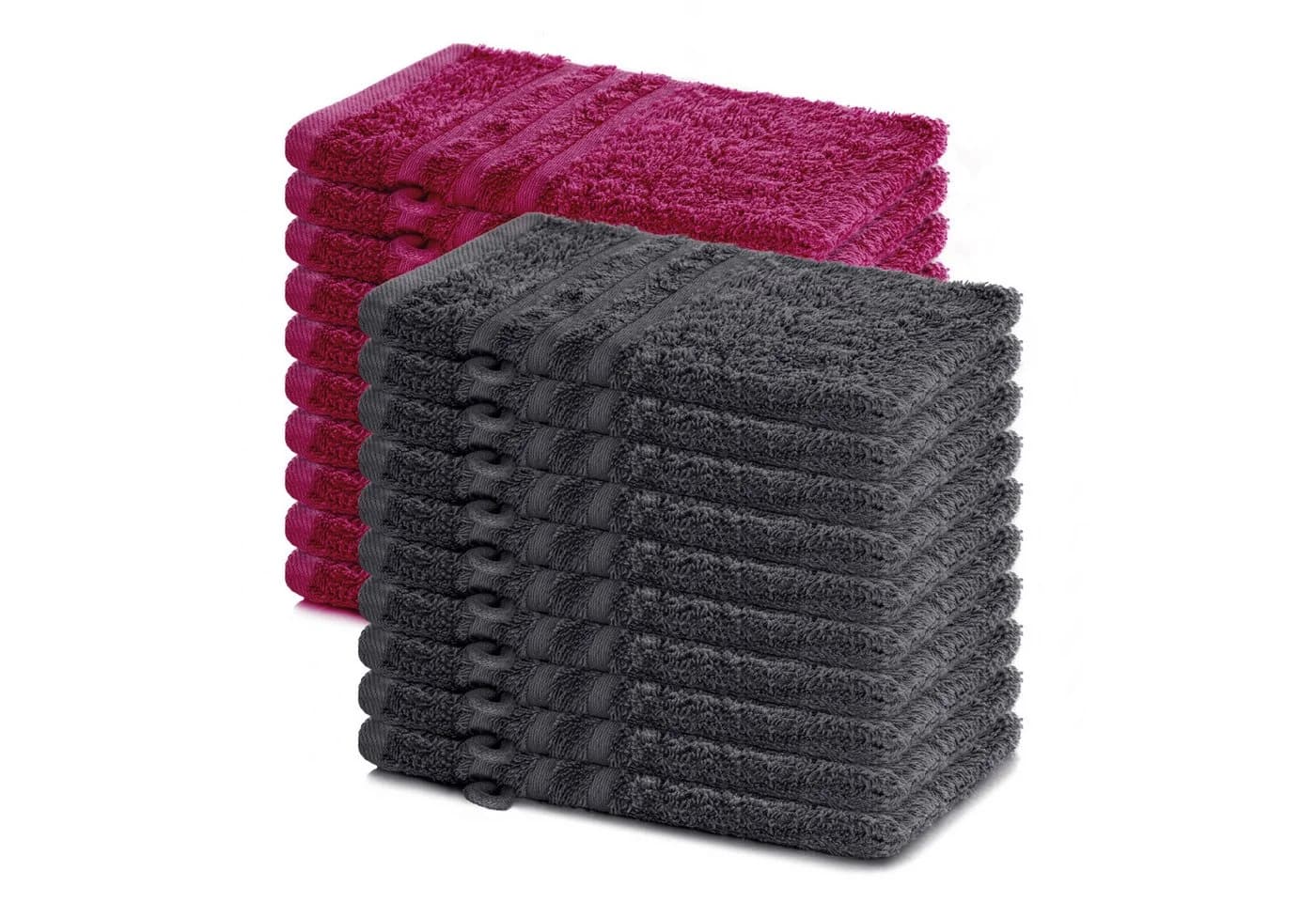 Lavea Waschhandschuh 20er Set Baumwolle 15 x 21 cm - Bild 2