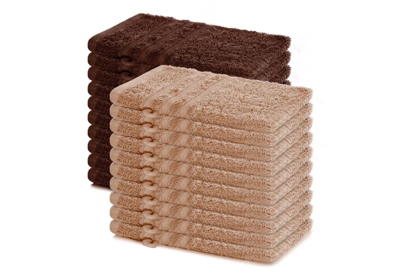 Lavea Waschhandschuh 20er Set 15x21 cm Frottier Baumwolle - Bild 2