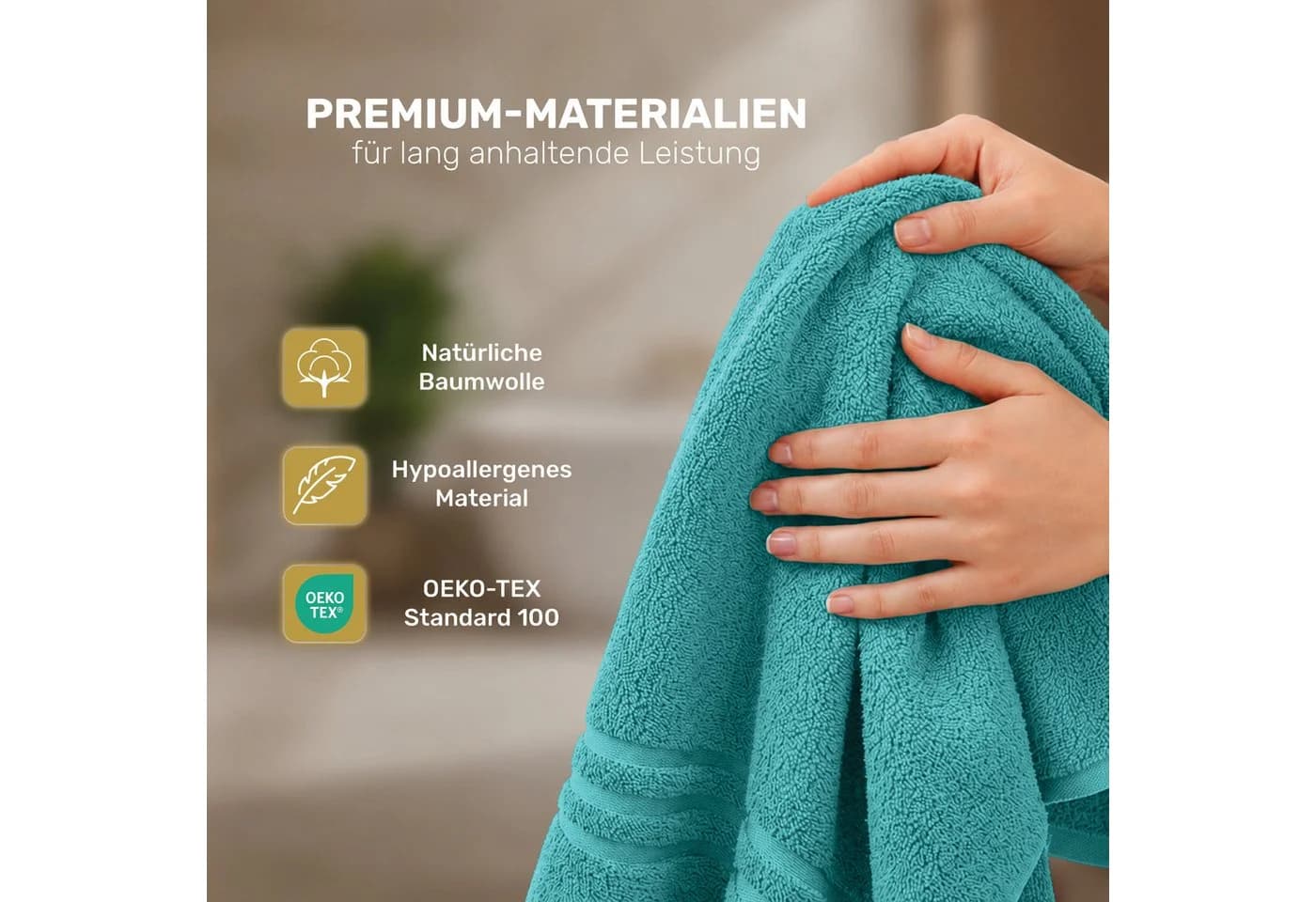 Lavea Handtuch Set 8-teilig 50x100 cm Frottierserie Elena - Bild 3